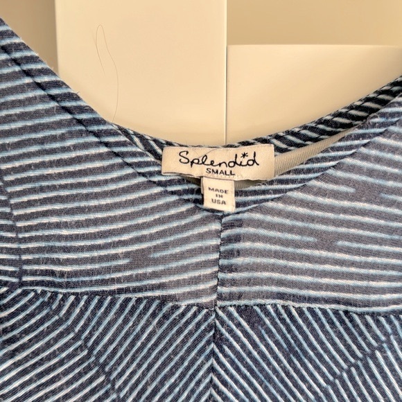 Splendid Blue stripe patterned Maxi dress - Picture 4 of 10